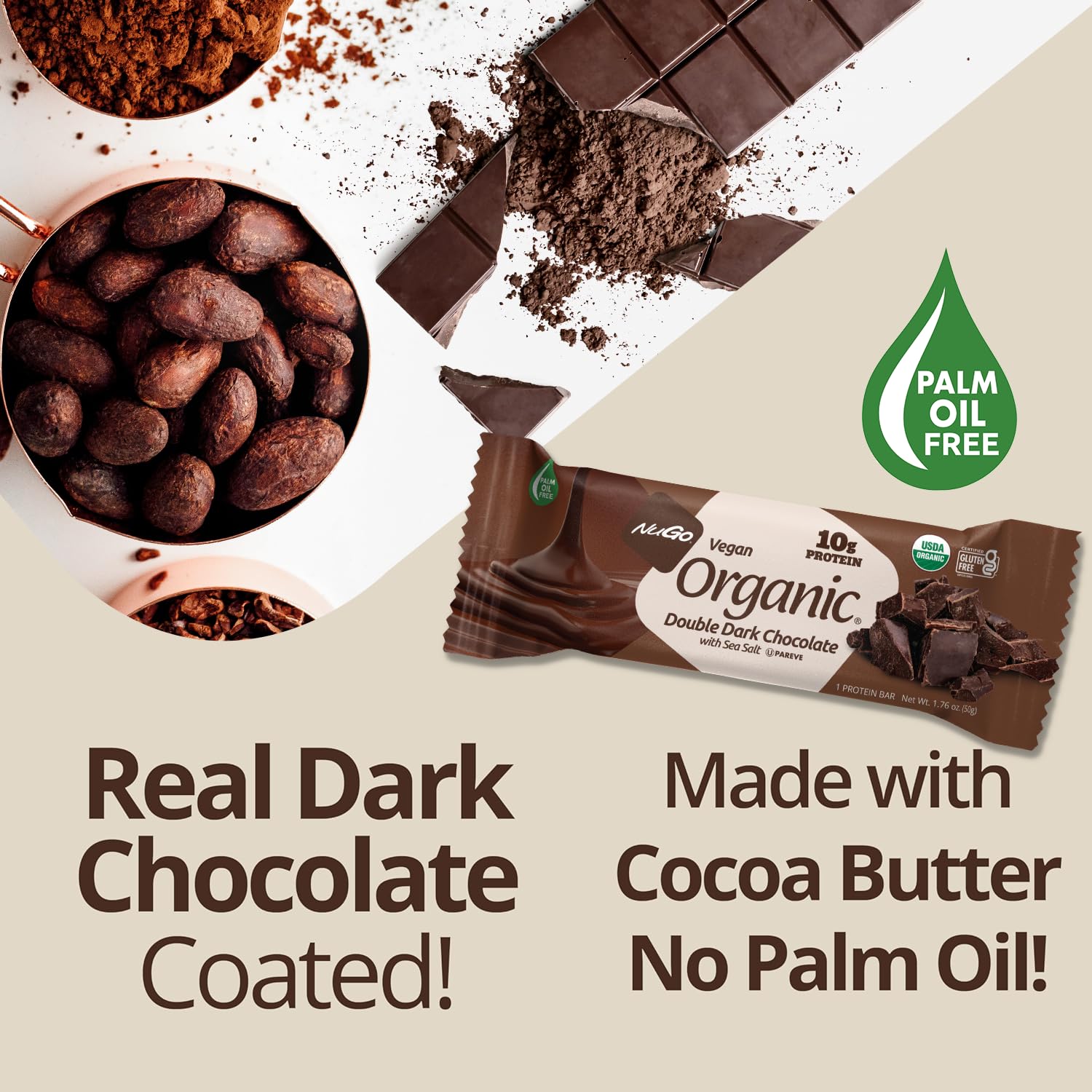 Amazon.com: NuGo Organic Chocolate Pomegranate, 10g Vegan Protein